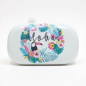 NWT Alohna Print Women's Accessory Case - White & Blue